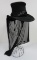 Berkshire wool Riding hat and metal hat stand