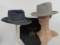 Vintage Resistol and Strutz hats in Knox New York hat box