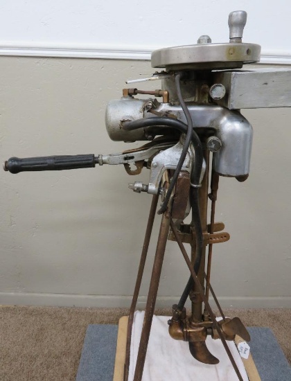 Early Caille 5 Speed Rowboat Motor with adjustable/variable pitch propeller