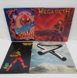 4 Vintage 70's/80's Alternative and heavy metal rock and roll albums