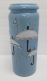 West Germany 217-42 Umbrella stand, art pottery, 16 1/2