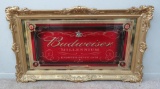 Large Budweiser Millennium framed back bar mirror, limited edition
