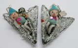 Two vintage Christmas ornaments, 5
