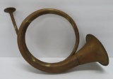 Vintage French horn, hunt horn, 13 1/2