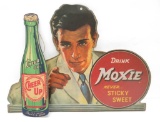 Moxie and Cheer up cardboard advertising