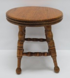 Miniature stool, dated 1929, primitive 7 3/4