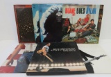7 Vintage Rock and Roll albums, Bruce Springstein, and Bob Dylan