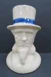 c. 1935 Uncle Sam ceramic bank, 4 1/2