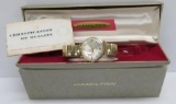 10 kt gold filled wrist watch with a Hamilton box, Hamilton Masterpiece