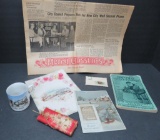 Antique Christmas cup and ephemera