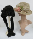 Two early vintage hats