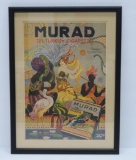 Murad Turkish Cigarette framed advertising, 11