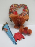 Vintage Fold out valentine and candy container door decoration