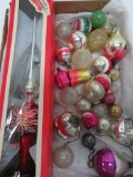 30 glass ornaments and tree topper, 1