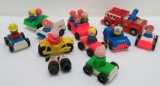 Vintage Fisher Price vehicles and Little People