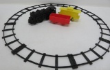 Three piece TICO plastic train and track, battery op