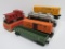 Five Lionel train cars, O gauge