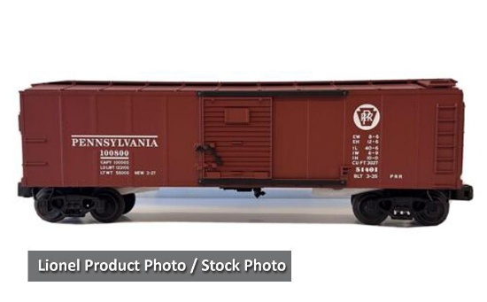 Lionel O gauge train car, New with box, Pennsylvania Boxcar 6-51401