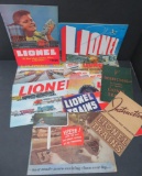 10 vintage Lionel catalogs and instruction booklets