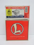 Lionel accessories, O Gauge, Powerhouse Lockon new in box and Mainline Die Cast Street lights (3)