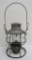 Adams & Westlake Railroad Lantern C & NW Ry globe and marked frame, 10