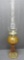 Amber quilt pattern oil lamp, 20