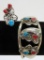Native American turquoise and coral bracelet and matching ring