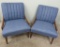 Pair of MCM upholstered side chairs