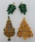 Eisenberg Ice and Joseph Warner Christmas pins and Weiss earrings