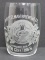 Pre Prohibition etched beer glass, Gettelman Brewing Co, with Greetings, 3 1/2