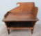Nice East coast primitive Bucket Bench with scroll top