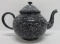 Enamelware teapot, bulbous, 6
