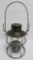 Adlake Reliable CM & St P RR lantern, marked frame and embossed globe, 10 1/2