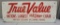 Wooden True Value Hardware Chain sign, painted, 4' x 16