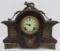 1890's Ornate Ansonia mantle clock and key, 13