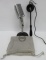 Claricon microphone 38-0503, c 1960's and Vintage Trimm Featherweight