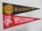Wisconsin Badger and Marquette 1977 NCAA Champion pennants, c 1970's