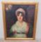 Portrait of woman, oil on canvas, N Joseph, framed 30 1/2