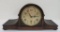 Herman Miller chiming mantle clock, lovely wood, 21
