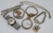 Assorted watch parts, watch chains,and locket