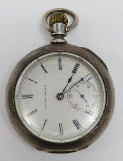Hampden pocket watch, Fahy's Coin #1 case, 2 1/4"