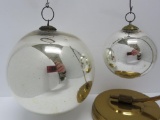 Two Silver Kugel ornaments, 4