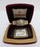 Helbros wrist watch with box and guarantee booklet