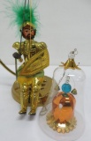 Unusual Italian hinged knight with sword and shield and motion ornament