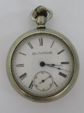 1884 Fahry Oresilver Elgin pocket watch, 2 1/4