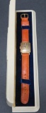 Hamilton wrist watch with vintage case, Model 982, 19 jewel, 14 kt gold filled