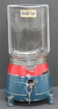 Vintage Penny Bubble Gum machine with key, glass and metal, 13