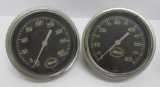 Two Vintage Mack Truck gauges, 4