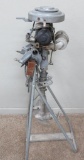 Early 1900's Evinrude outboard motor and stand, 1926 last patent date