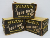 Sylvania Blue Dot Flashbulbs, three cases six bulbs each, #2B